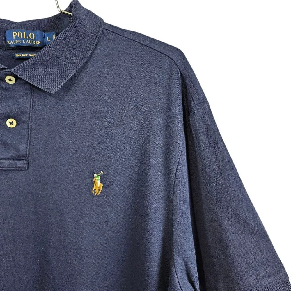 Polo Ralph Lauren Men's New Classic Fit Soft Cotton Navy Polo Shirt